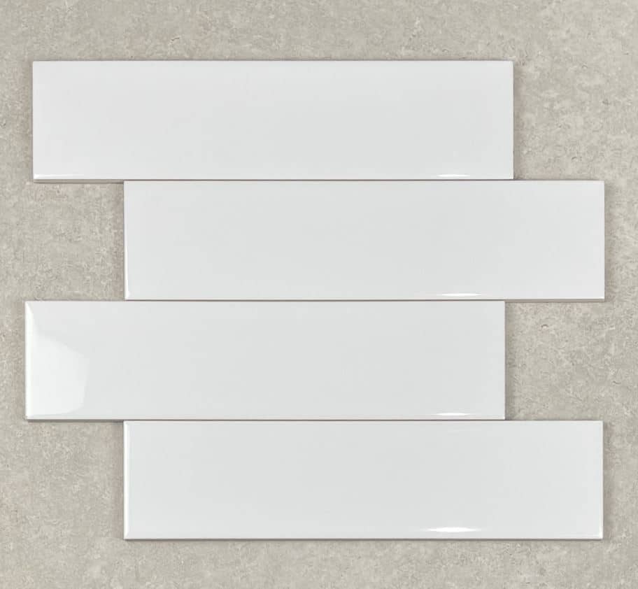 Gloss White Ceramic Subway Wall Tile 4280