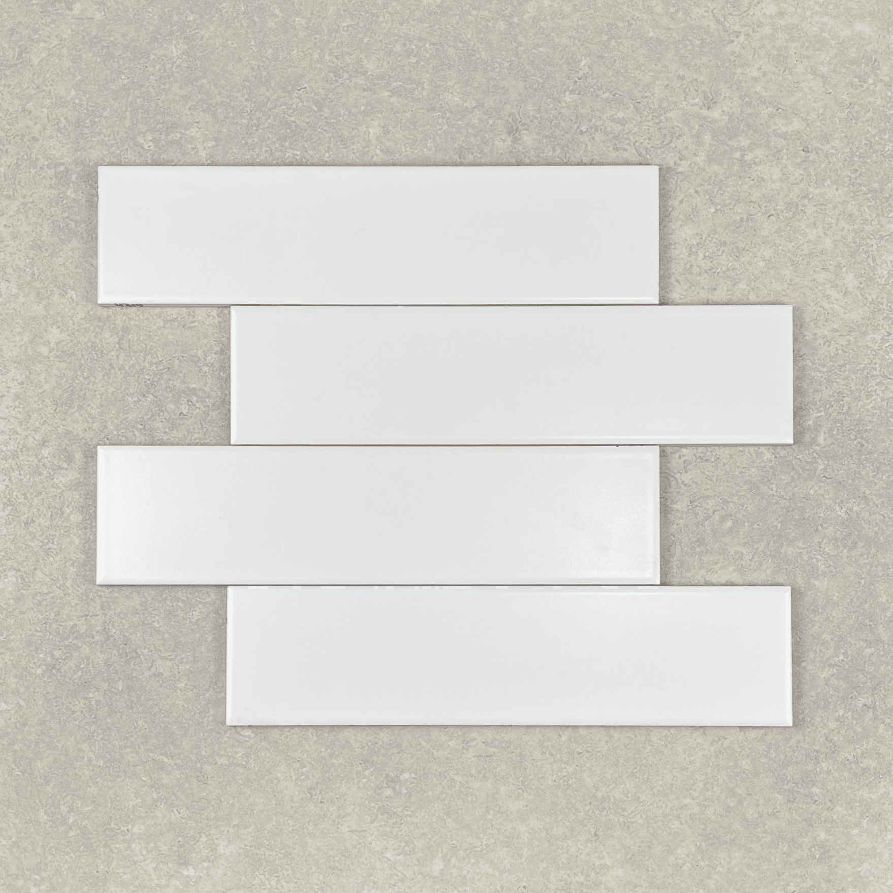 White Matt Ceramic Subway Tile 4319