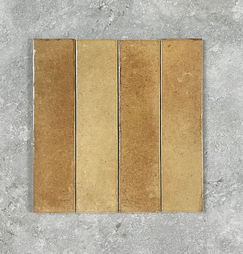 Bricks Amarillo Gloss Spanish Irregular Edge Porcelain Subway Tile 4410