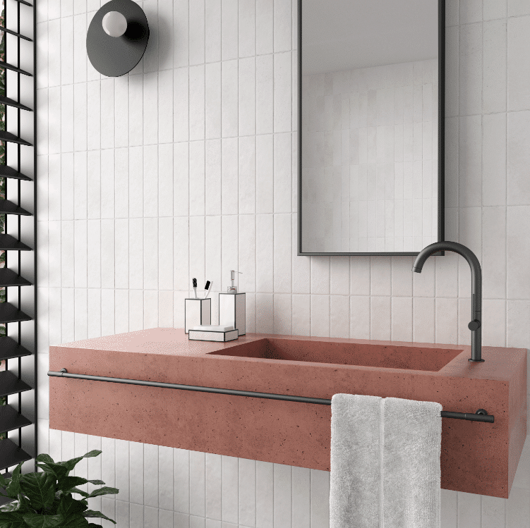 Bricks White Gloss Spanish Irregular Edge Porcelain Subway Tile 4411