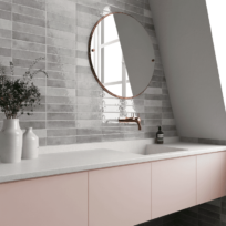 Bricks Grey Gloss Spanish Irregular Edge Porcelain Subway Tile 4413