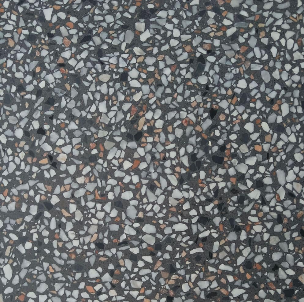 Venist Mixed Dark Grey Terrazzo Italian Paver 8840