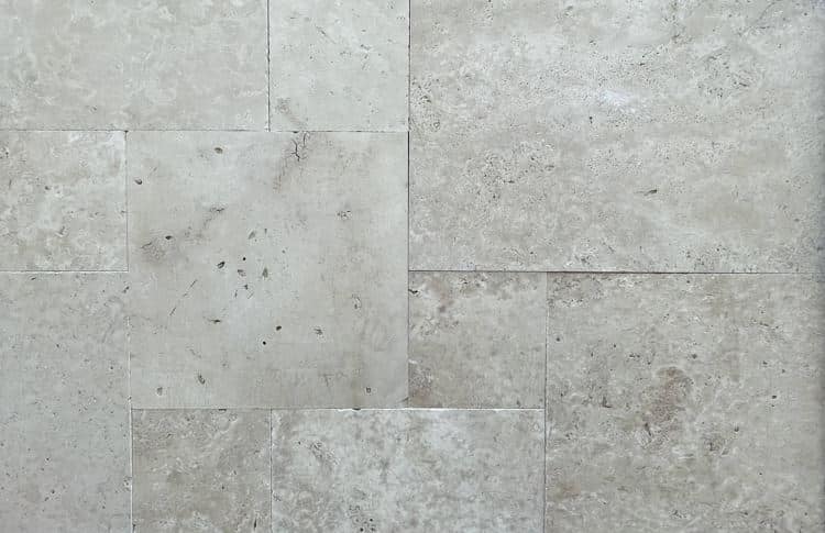 Super Light Travertine Tumbled French Pattern Tile 8808