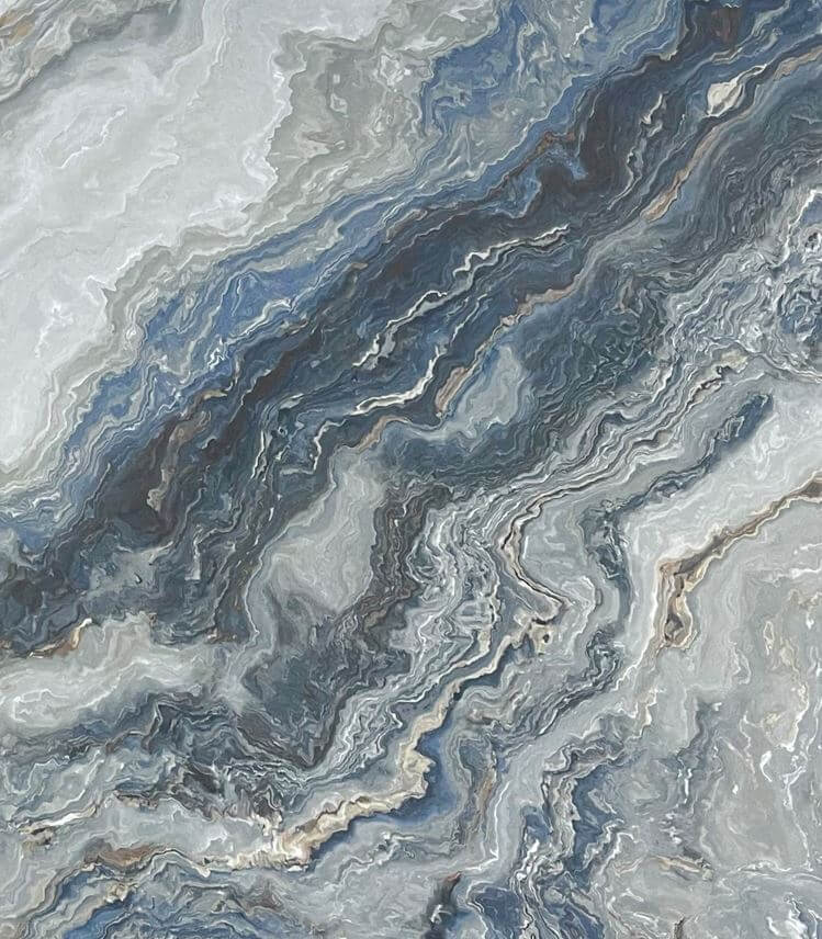 Persian Blue Onyx Marble Look Polished Rectified Porcelain Tile