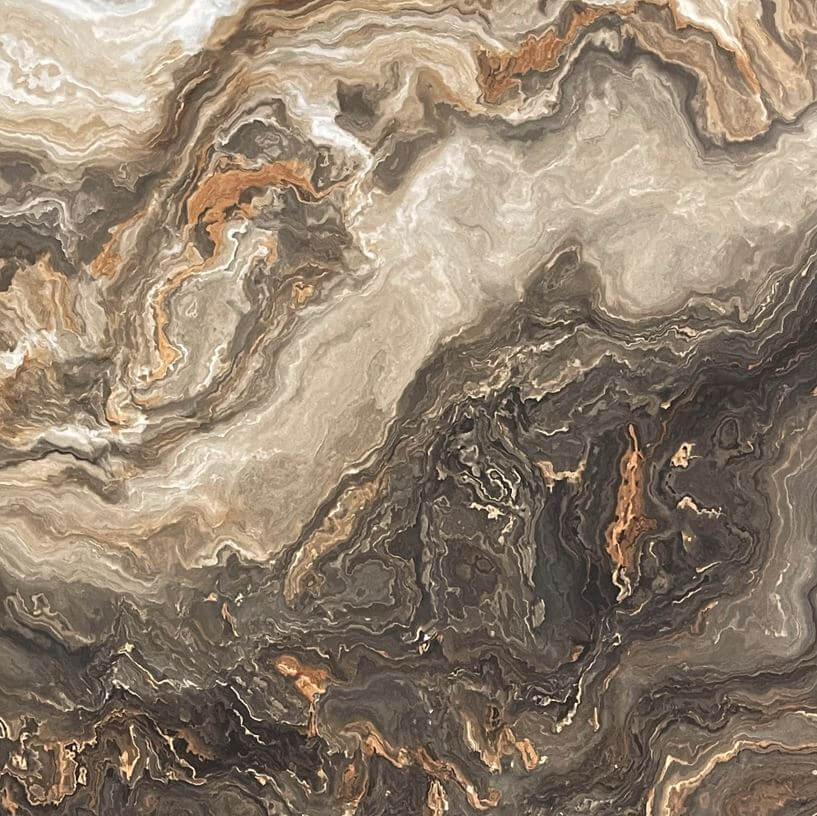 Persian Brown Onyx Marble Look Polished Rectified Porcelain Tile 4670