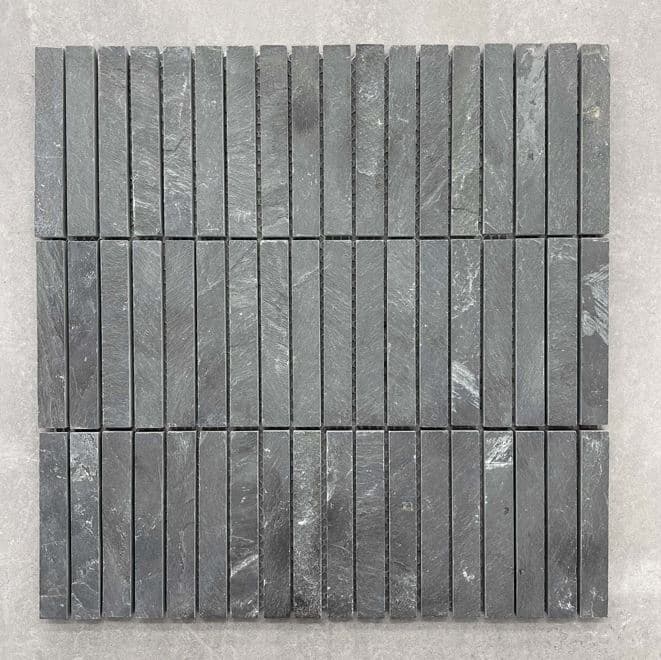 Grey Marble Honed Kitkat Fingers Mosaic 7692