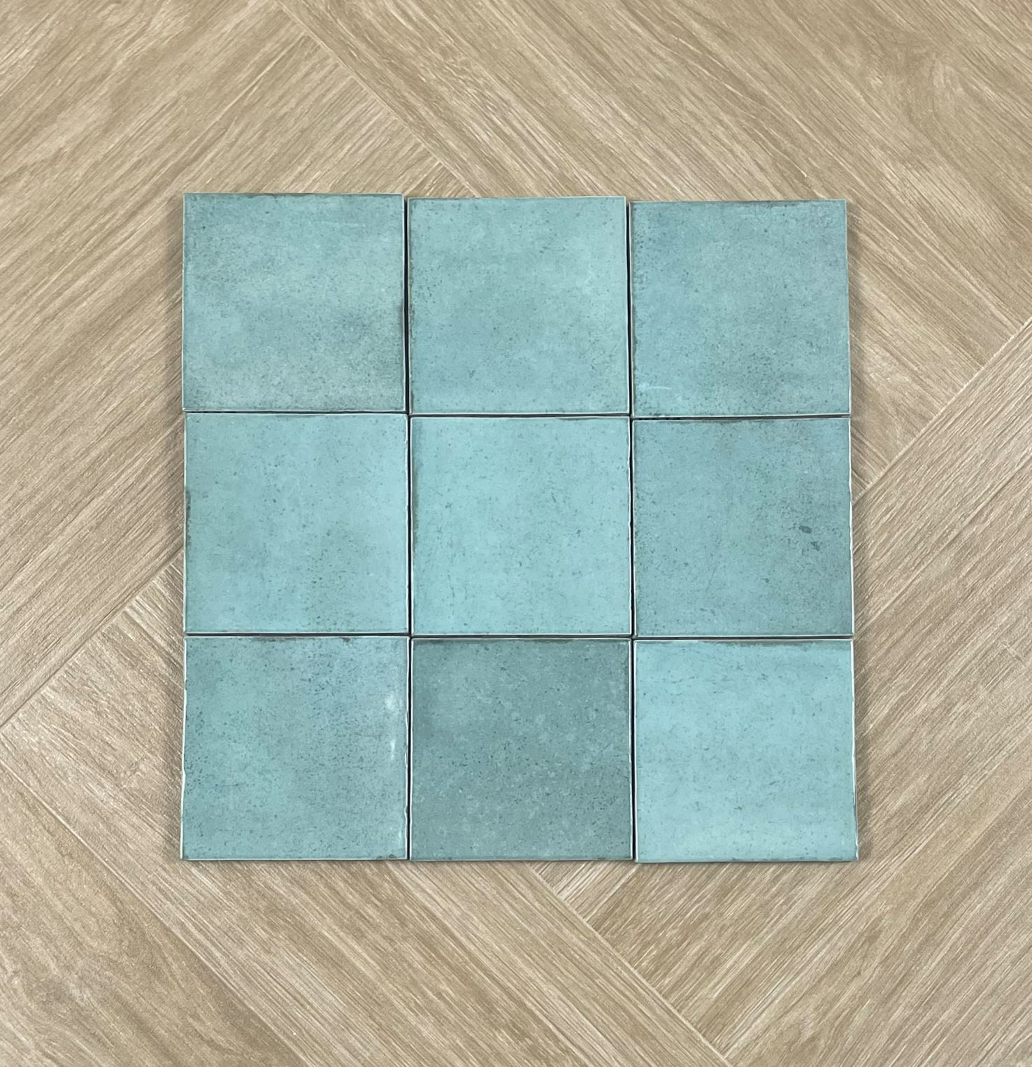 Majorca Aqua Gloss Spanish Irregular Edge Porcelain Tile 4627