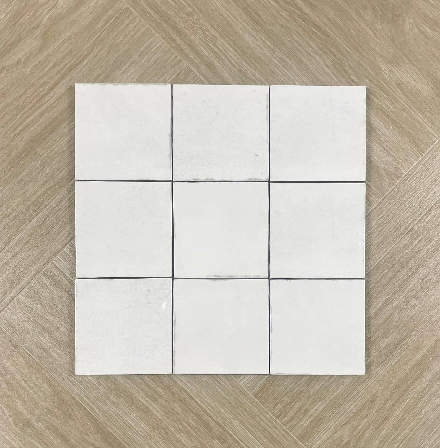 Majorca White Gloss Spanish Irregular Edge Porcelain Tile 4629