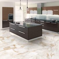 Calacatta Gold Marble Look Gloss Rectified Ceramic Wall Tile 4703