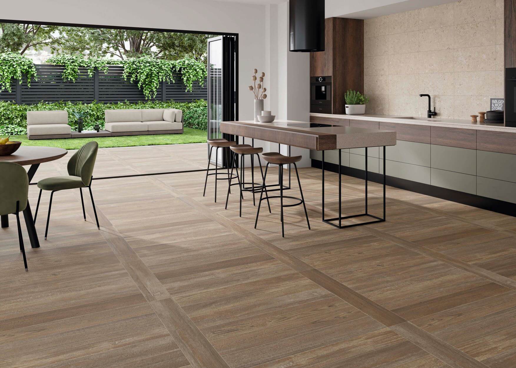 Olson Walnut In/Out Matt Rectified Spanish Porcelain Tile 4681