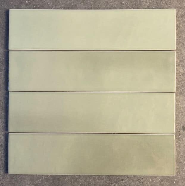 Florence Sage Gloss Spanish Irregular Edge Porcelain Subway Tile 4840