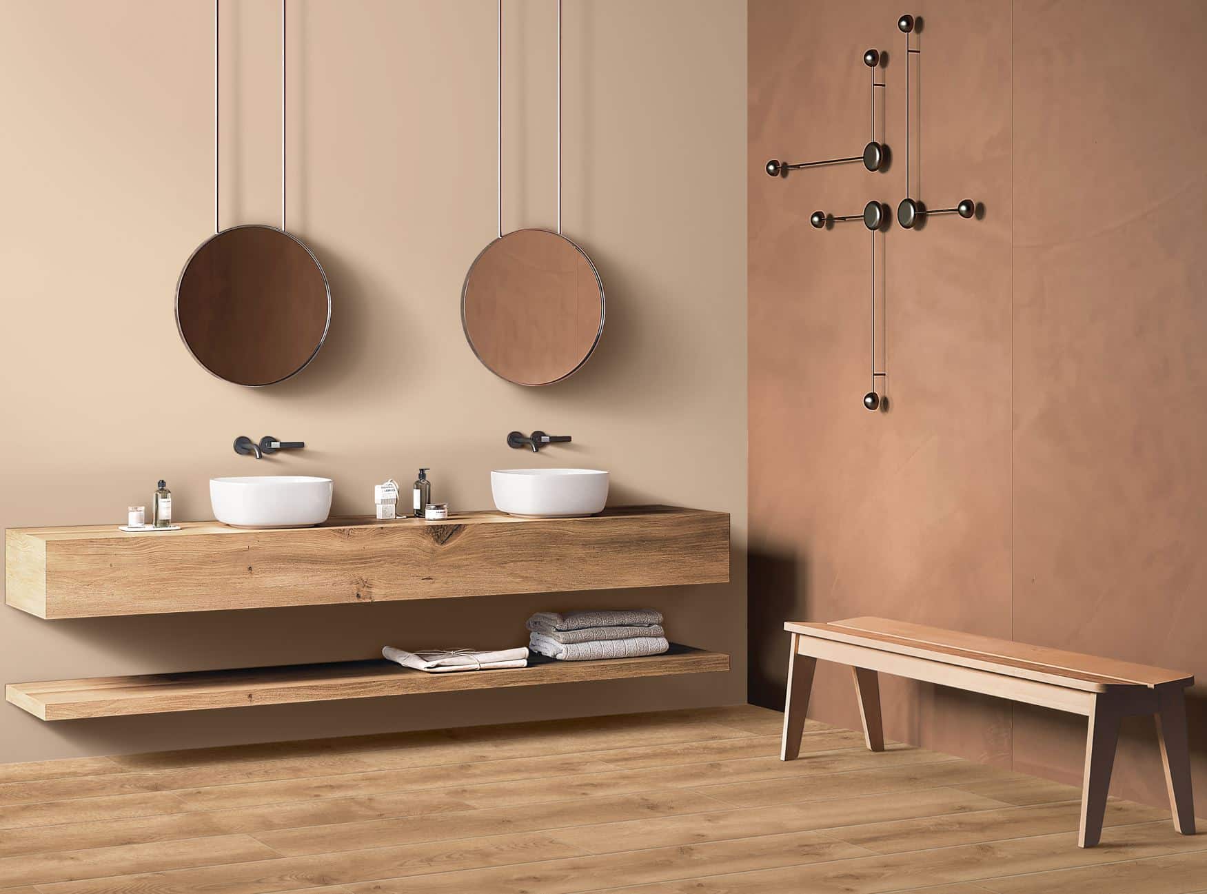 Cherry Oak Timber Look Matt Rectified Porcelain Tile 4743