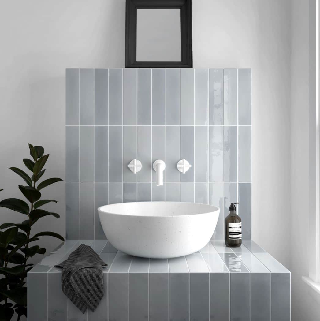 Florence Fossil Gloss Spanish Irregular Edge Porcelain Subway Tile 4845