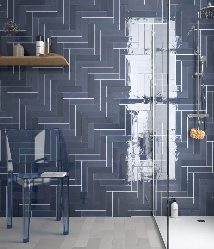 Florence Marina Gloss Spanish Irregular Edge Porcelain Subway Tile 4842