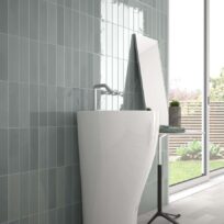 Florence Mint Gloss Spanish Irregular Edge Porcelain Subway Tile 4841