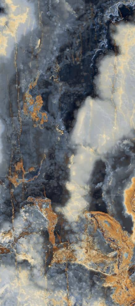 Eternal Blue Marble Look Polished Italian Porcelain Slab 4691