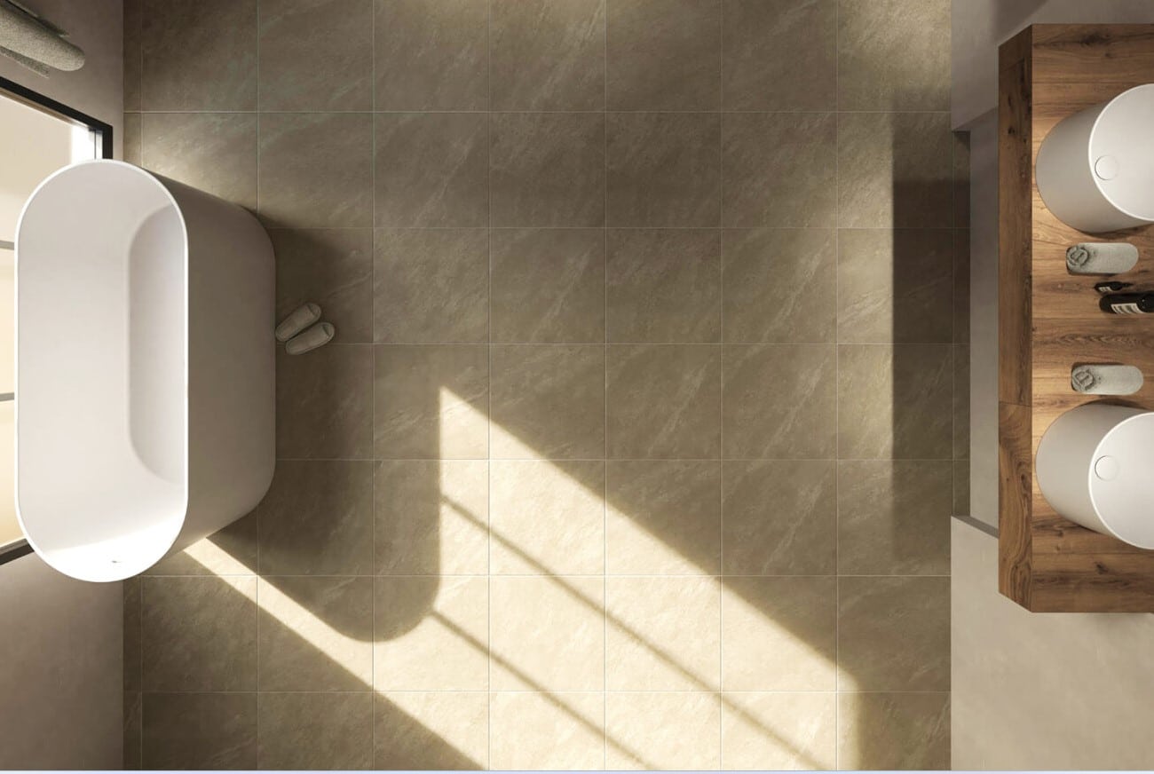 Bari Walnut Matt Full Body Rectified Porcelain Tile 4871