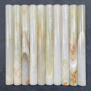 7706 - Onyx Polished Marble Flute Mosaic Tile