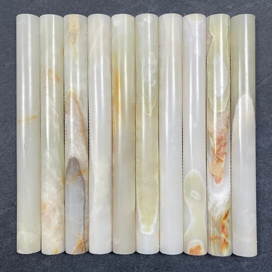 Onyx Polished Marble Flute Mosaic Tile 7706