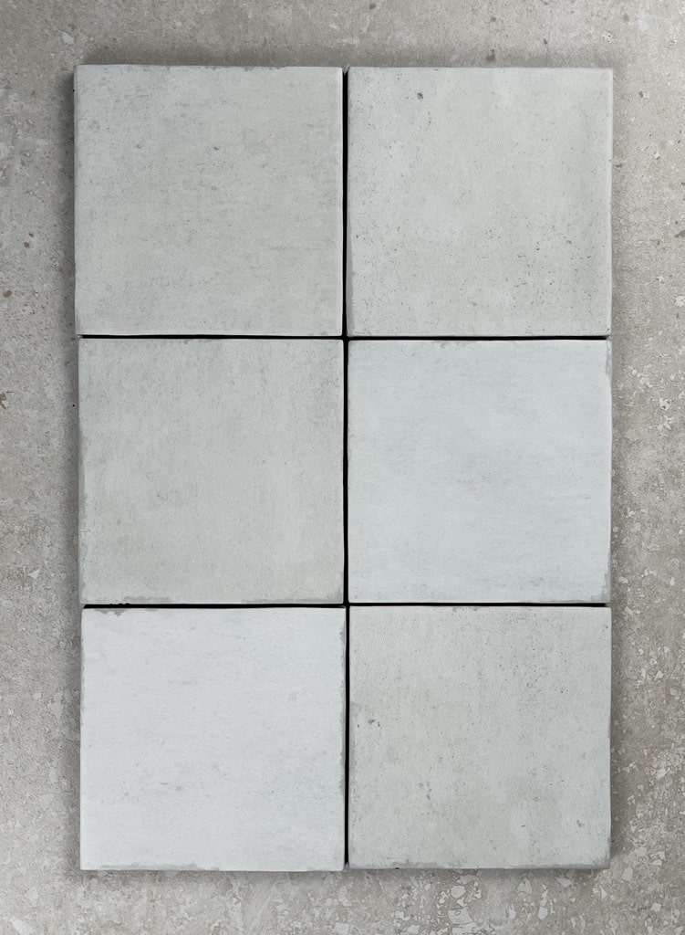Majorca White Matt Spanish Irregular Edge Porcelain Zellige Tile 4931