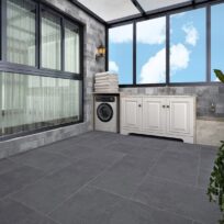 Cement Look Dark Grey Matt Rectified Porcelain Tile 3725