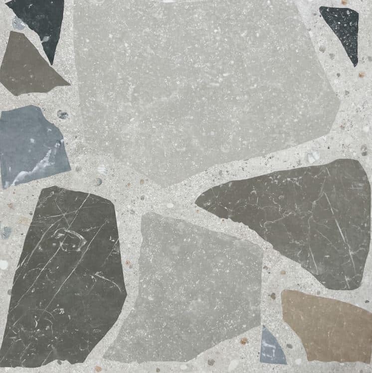 Mixed Cold Crazy Paving Stone Look Matt Spanish Porcelain Tile 3964