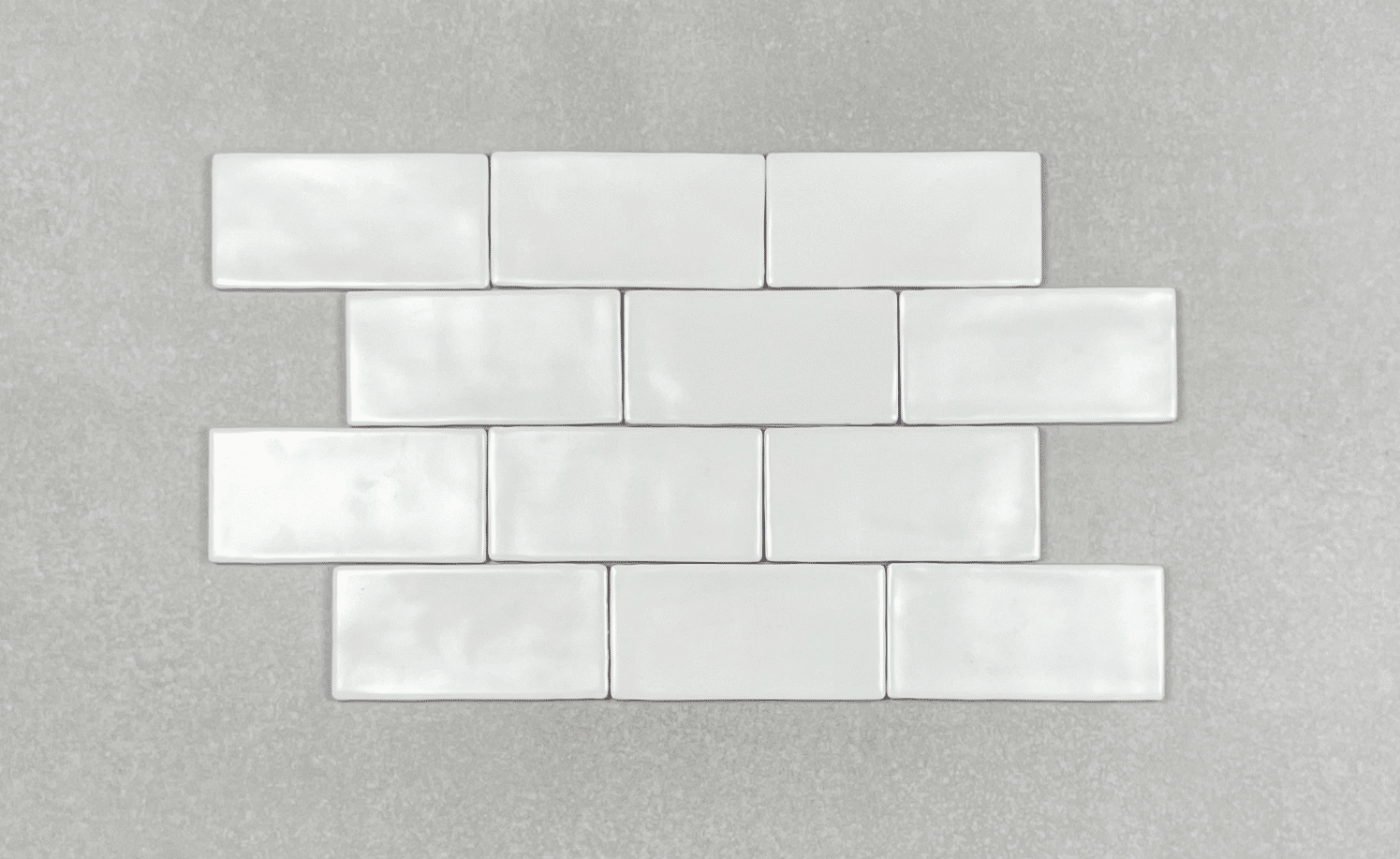 New England Wavy White Matt Ceramic Wall Tile 4292