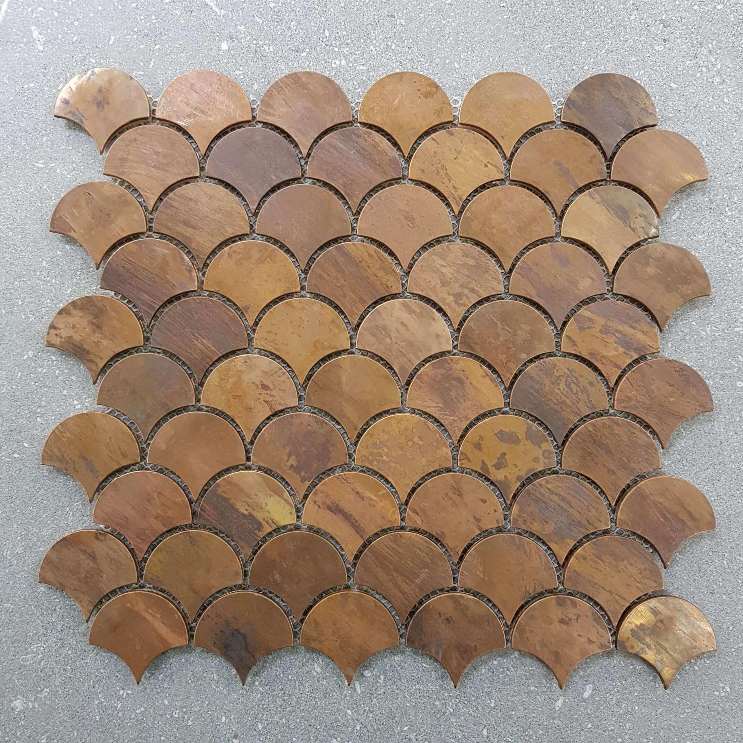Bronze Fan Mosaic 7424