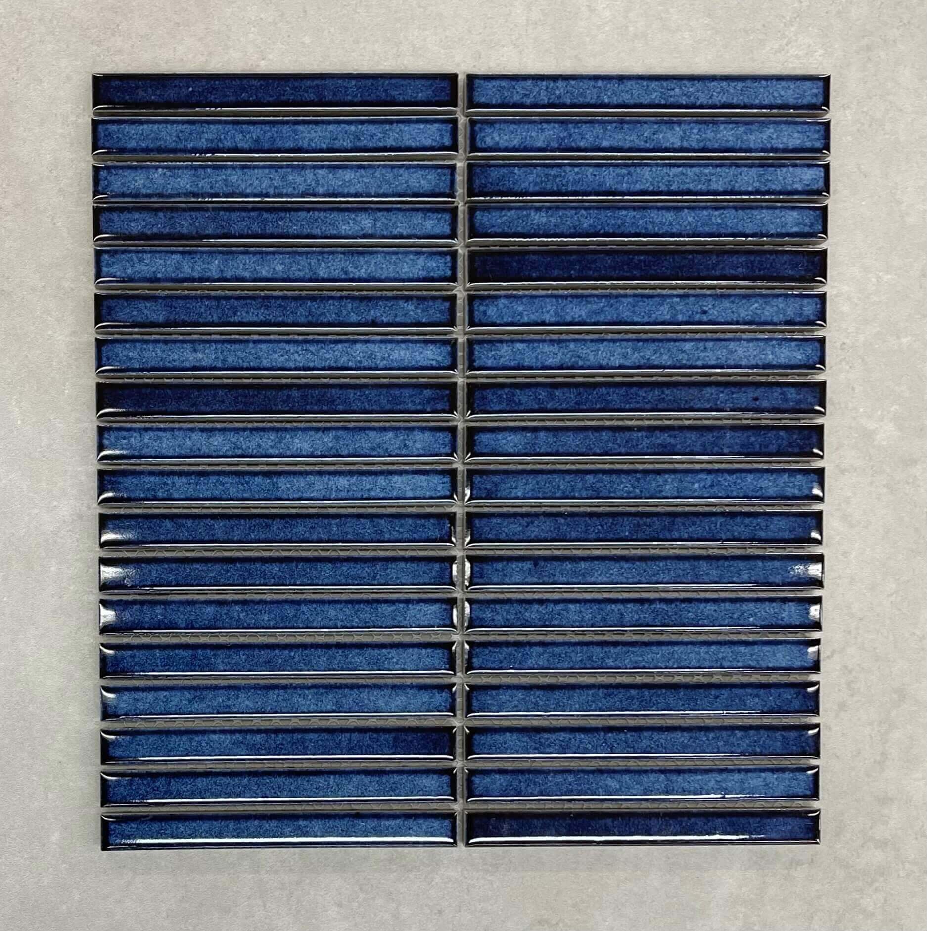 Blue KitKat Gloss Porcelain Mosaic 7648