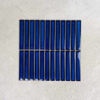 Gloss Sea Blue Large Kit Kat Fingers Glazed Porcelain Mosaic 7684