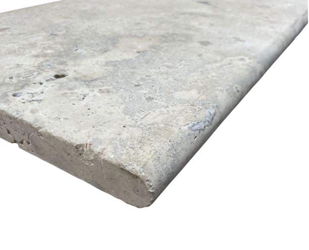Grano Mix Antique Tumbled Travertine Bullnose 8589