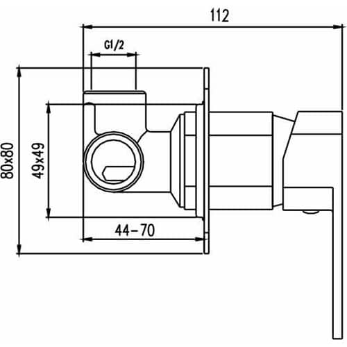 Elegant Shower Mixer (EGW1) 9093