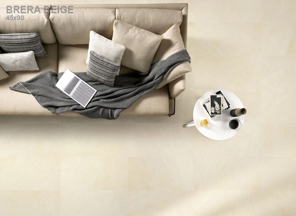 450x900mm Brera Beige Limestone-Look Italian Porcelain Tile (#1724)