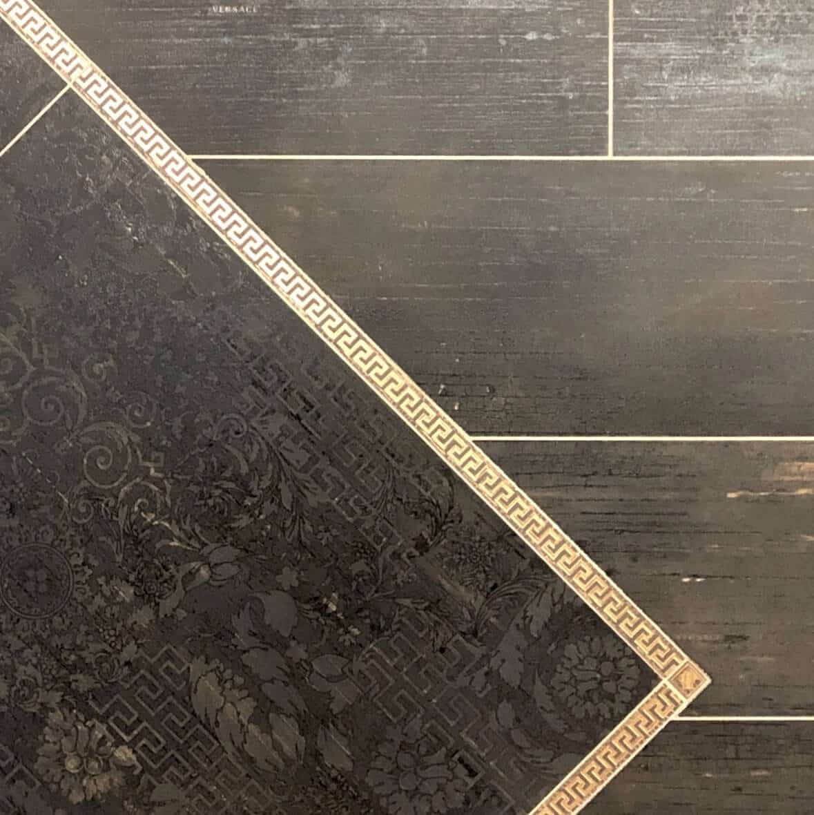 Versace Ceramics Eterno Medusa Oro Tozzetto Porcelain Decor Tile 3101