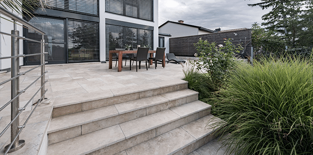 Tumbled Edge Travertine Pavers â€“ What Are They?