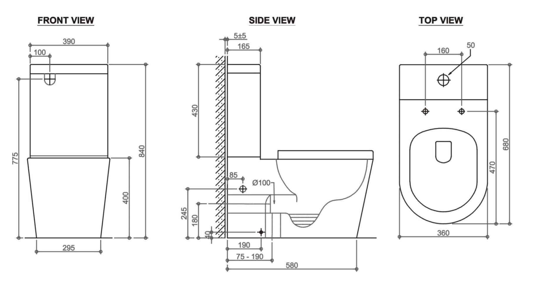 Alzano Rimless X Toilet Suite 9913