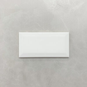Bevelled Edge Gloss White Wall Tiles 4129