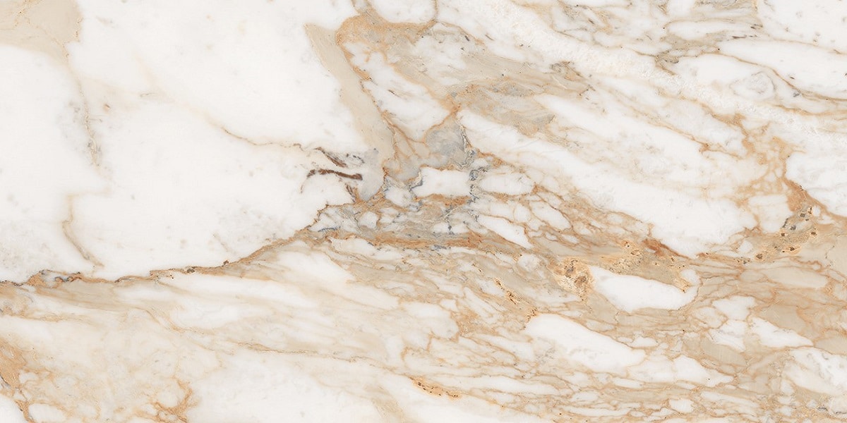 Calacatta Gold Marble Look Polished Rectified Porcelain Tile 3392
