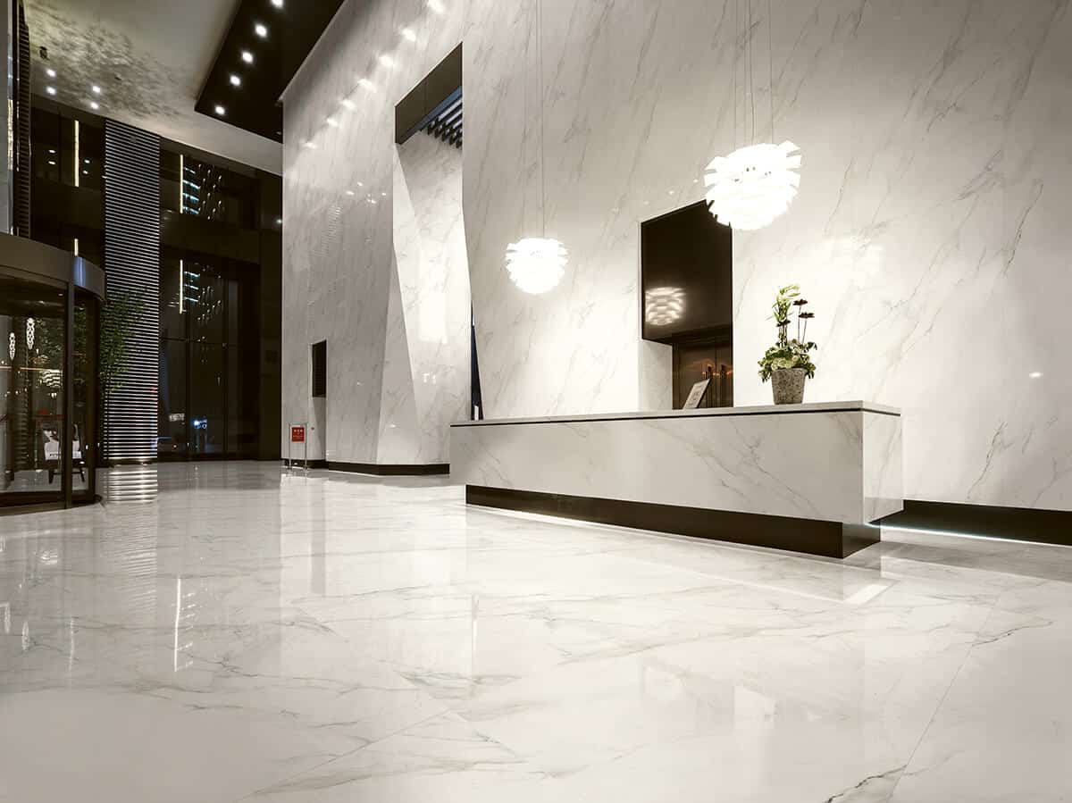 Calacatta Italian Marble Look Polished Rectified Porcelain Wall & Floor Panel |Slab 3265
