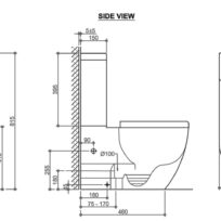 Deluso Rimless X Toilet Suite 9914