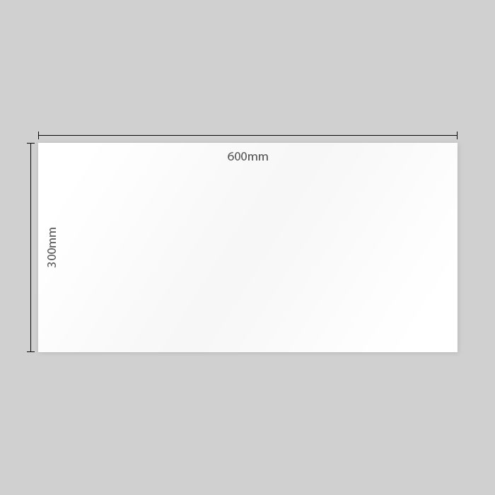 Gloss White Rectified Ceramic Bathroom Wall Tile (#4169)