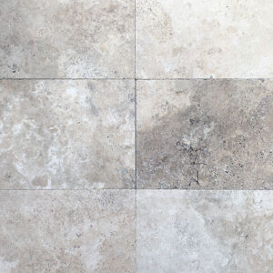 Jasper Grey Tumbled Travertine Tile