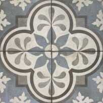 Black and White Pattern Matt Non Rectified Glazed Porcelain Wall & Floor Tile 3444