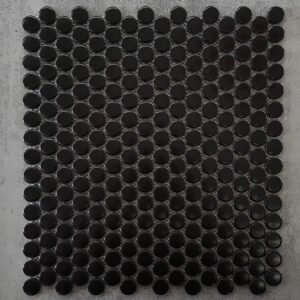 Penny Round Black Matt Glazed Porcelain Mosaic 1.jpg