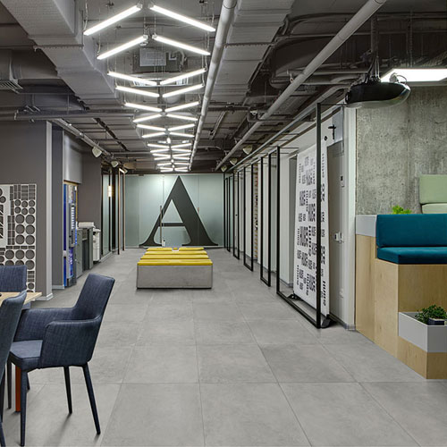 Perla Grey Concrete Look Matt Glazed Porcelain Floor Tile 3888