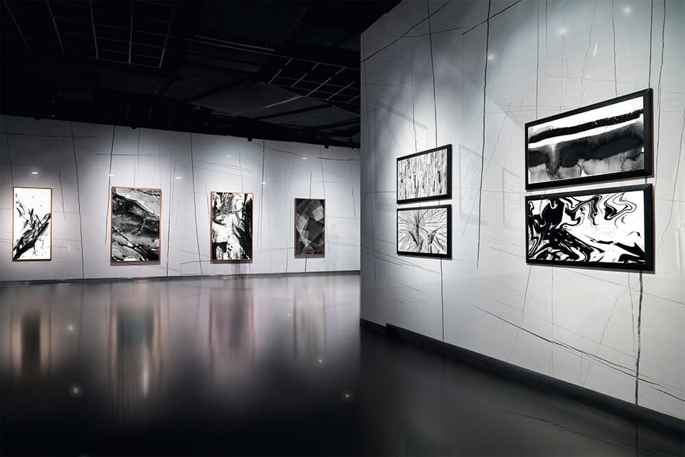 Sahara Noir White Italian Marble Look Polished Rectified Porcelain Wall & Floor Panel |Slab 3266