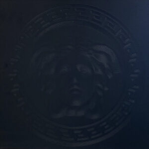 Versace Black 3d Medusa Decor Tile