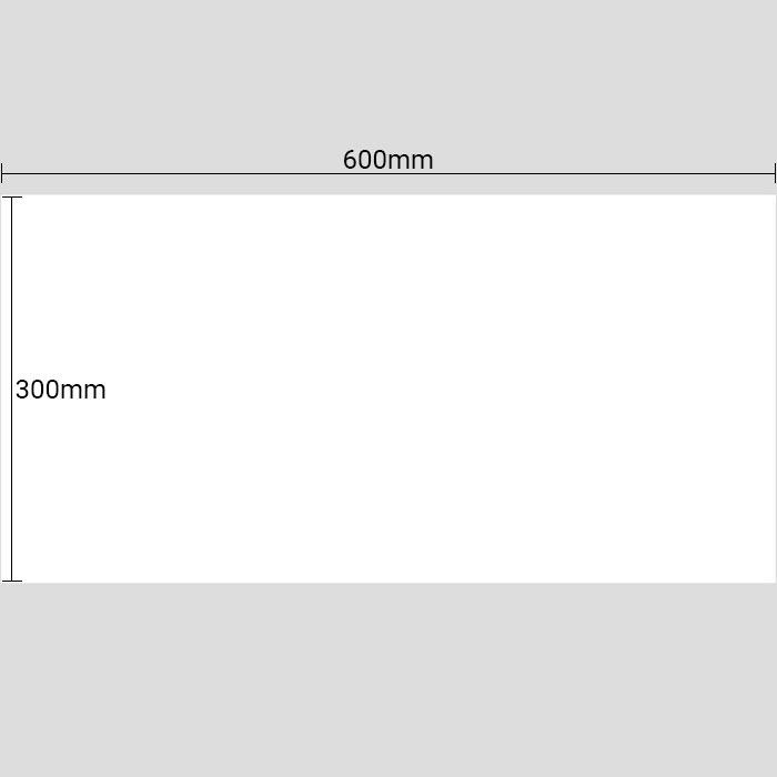 300x600mm White Gloss Rectified Edge Ceramic Wall Tile (#2079)